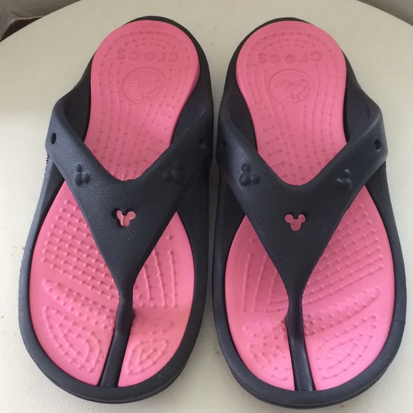 disney crocs flip flops